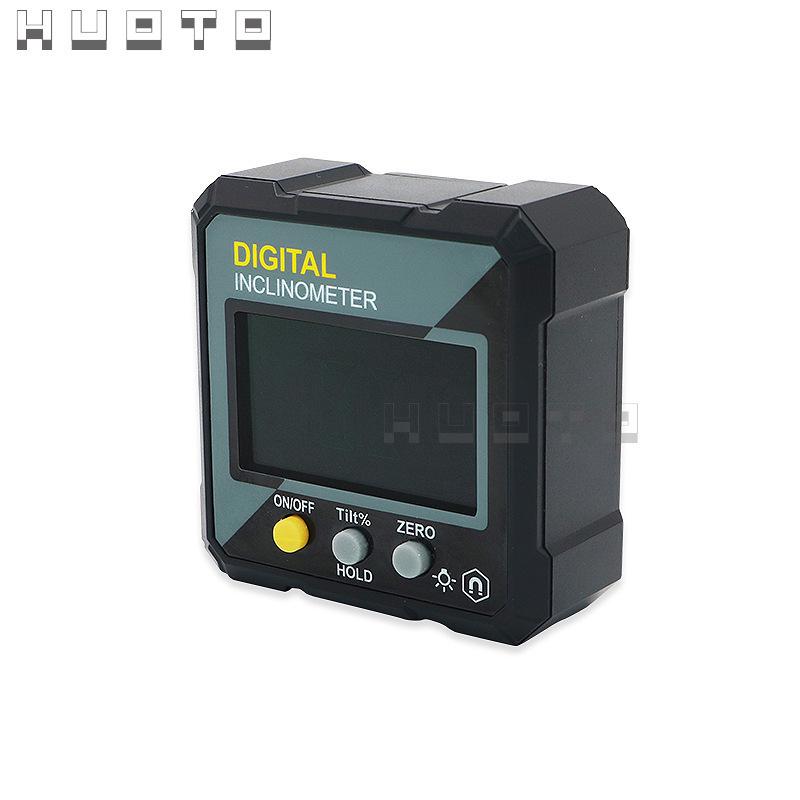 High-Precision Digital Inclinometer with Magnetic Angle Meter and Spirit Level