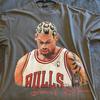 Retro Dennis Rodman Charcoal Short Sleeve Unisex T Shirt Classic Tee S-5XL