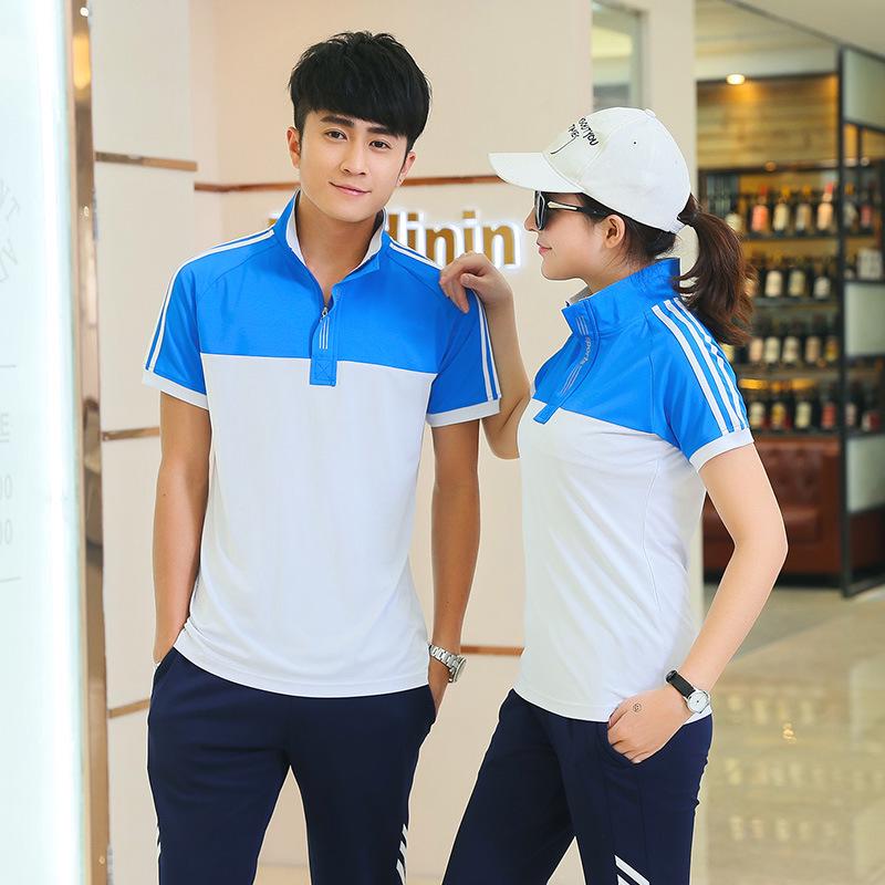 Men s & Parent-Child Summer Short Sleeve Sports Set - Casual Running, Group Class, School Uniform with Custom Logo Printing Men s XL