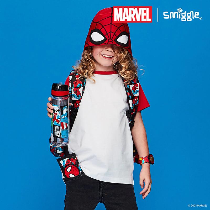 Smiggle Australia Lightweight Spider-Man Backpack Set for Primary Students