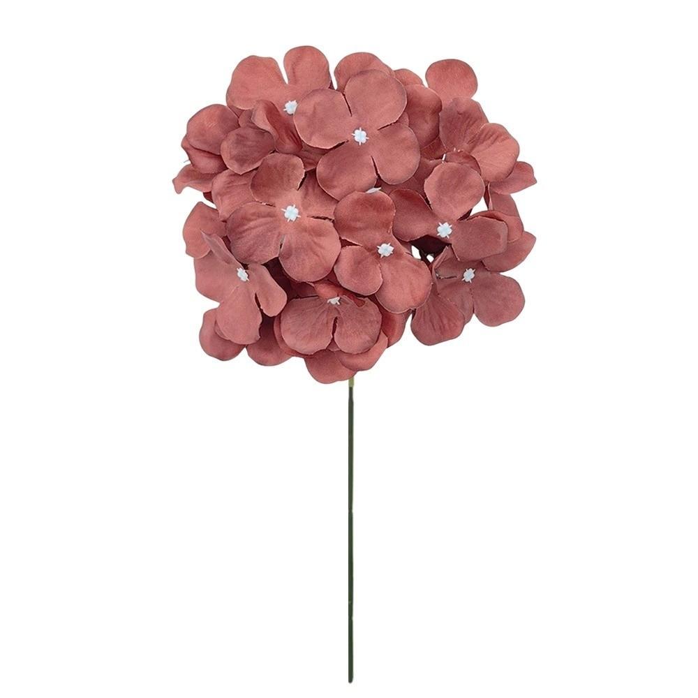 

Silk Cloth Fake Flower Ball Dyed Edged Chrysanthemum Home Decoration Photography Props кавовий