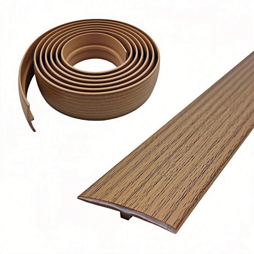 

1PC 1m/39.37inch self-adhesive T-shaped floor transition strip, self-adhesive vinyl transition strip, easy to install, suitable 1m