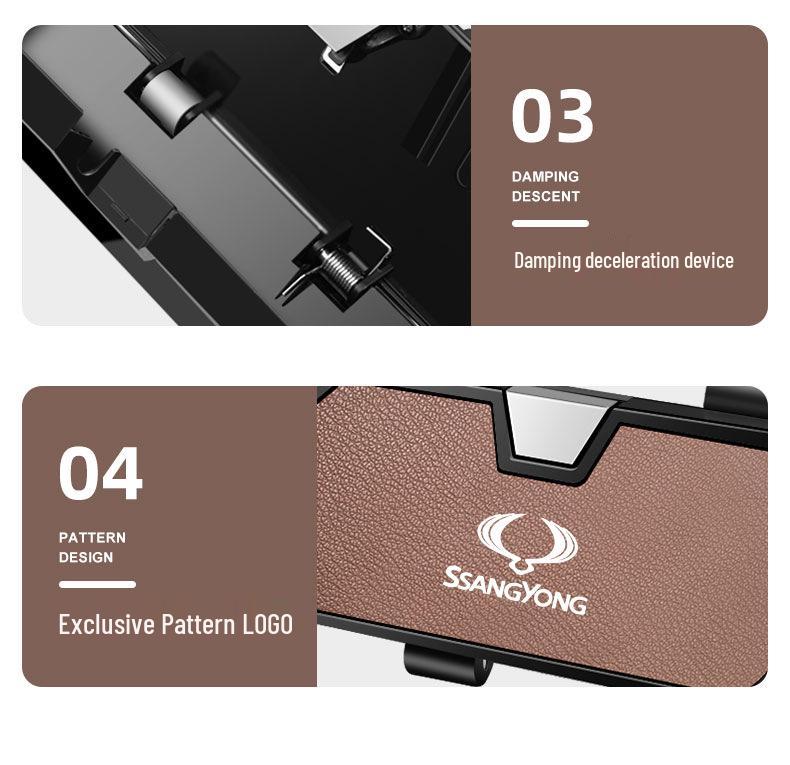 Geeignet für Ssangyong Korando Brillenetui und Rexton Sonnenblende Ticketclip