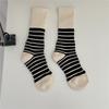 Women's Autumn and Winter Leisure New Striped Thick Wool Ring In The Tube Pile Socks