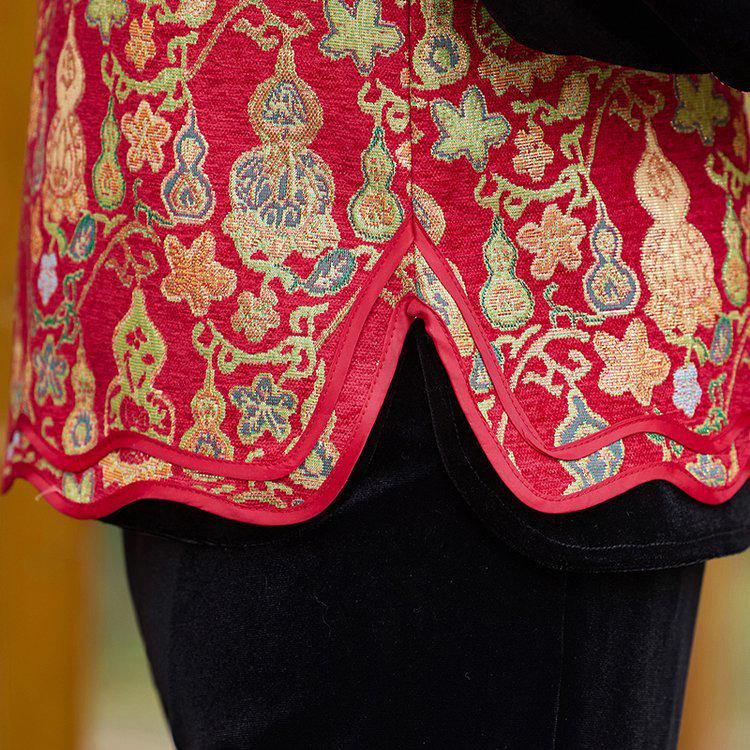 2026 Spring & Autumn Wide-Leg Pants Set for Middle-Aged Women: New Chinese National Style Jacket & Top