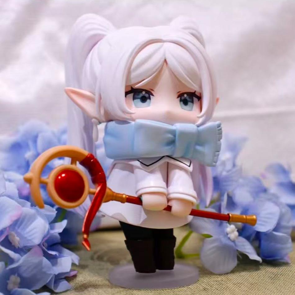 Anime Frieren: Beyond Journey'S End Animation Peripheral Hand-Made Model Figure Funeral Lillian Kawaii Desk Decor Toy Gifts