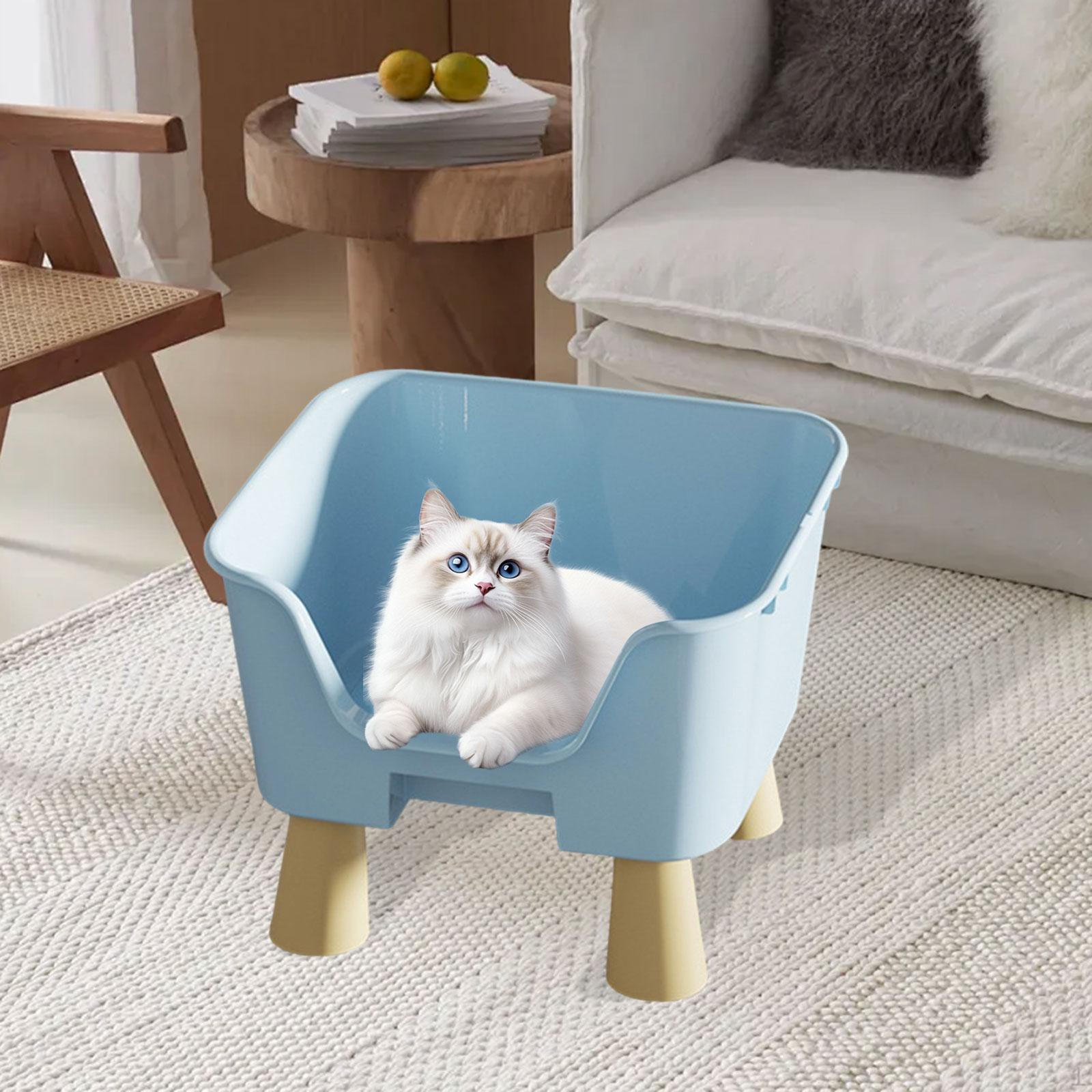 

Підвищене ліжко-лежанка для котів для кошенят, для використання в приміщенні та на вулиці S blue