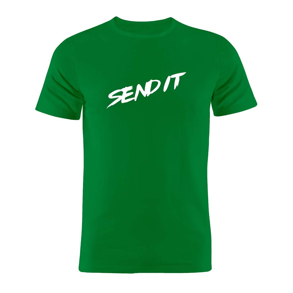 100 Cotton Unisex T Shirt Sled Snowmobile Funny Send It Artwork Tee