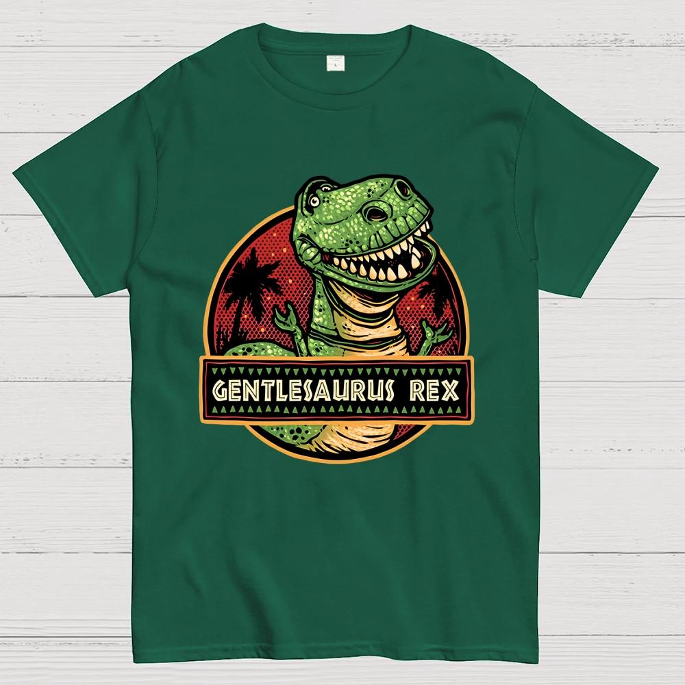 Gentlesaurus Rex Unisex 100% Cotton Summer Casual Cool Loose T-Shirt