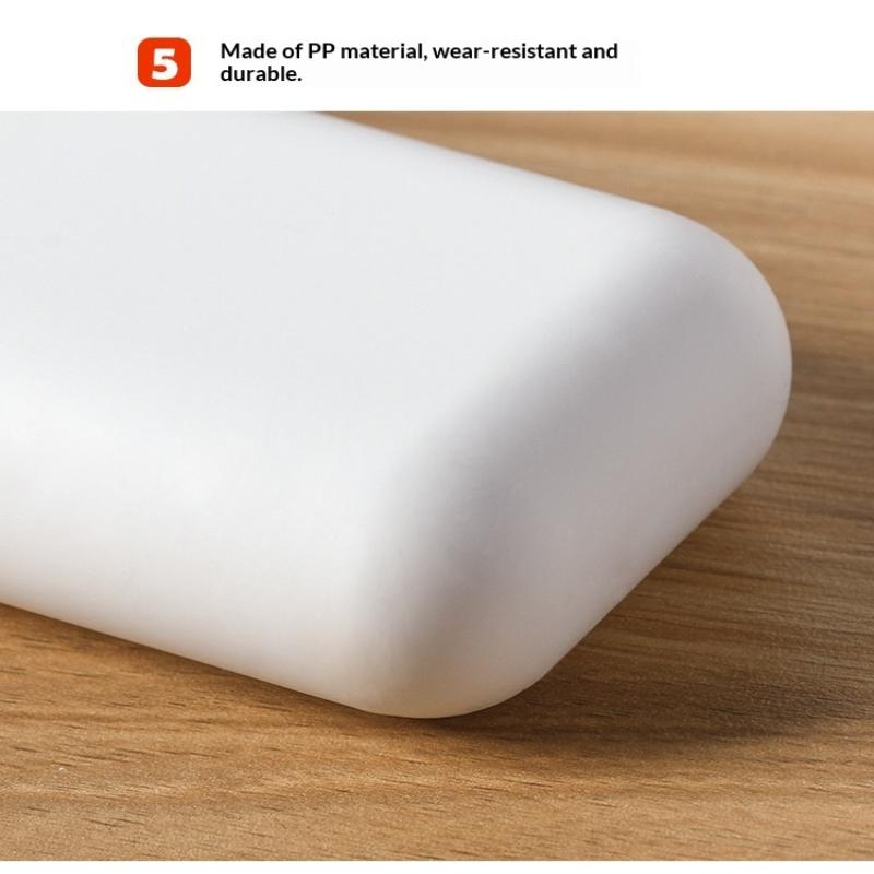 1Pack Desk Pen Holders, Clip-On Pencil Storage Containers, Adhesive Office Supplies Accessory, Pp Plastic Desk Organizer Set