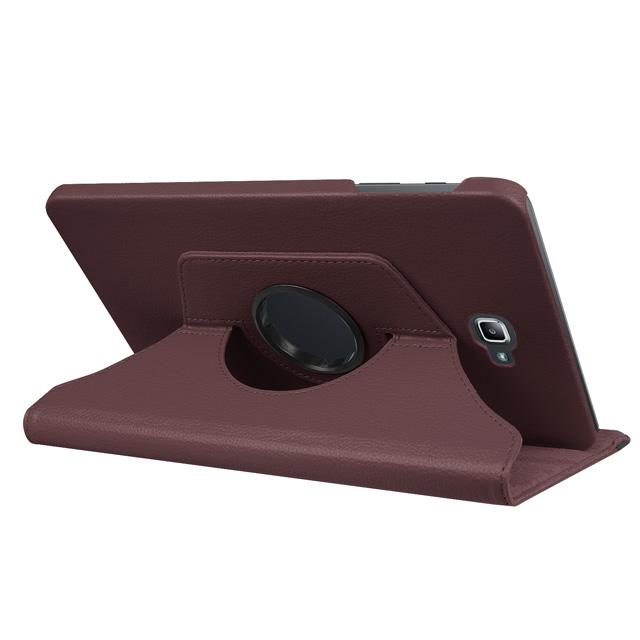 

Вращающийся на 360 градусов чехол для Samsung Galaxy Tab A 10,1 2016, чехол T580 T585 SM-T580 SM-T585, чехол-подставка из искусственной кожи, чехол для планшета шоколадный коричневый