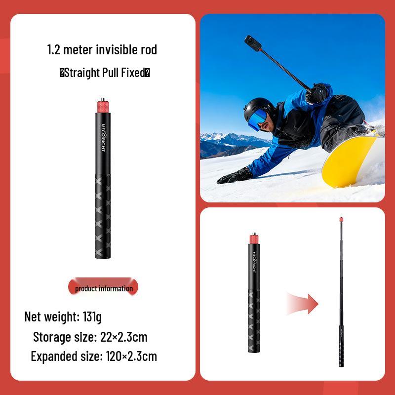 

MECO Meiga 360° Rotating Selfie Stick & Tripod with Invisible Extension and Folding Handle