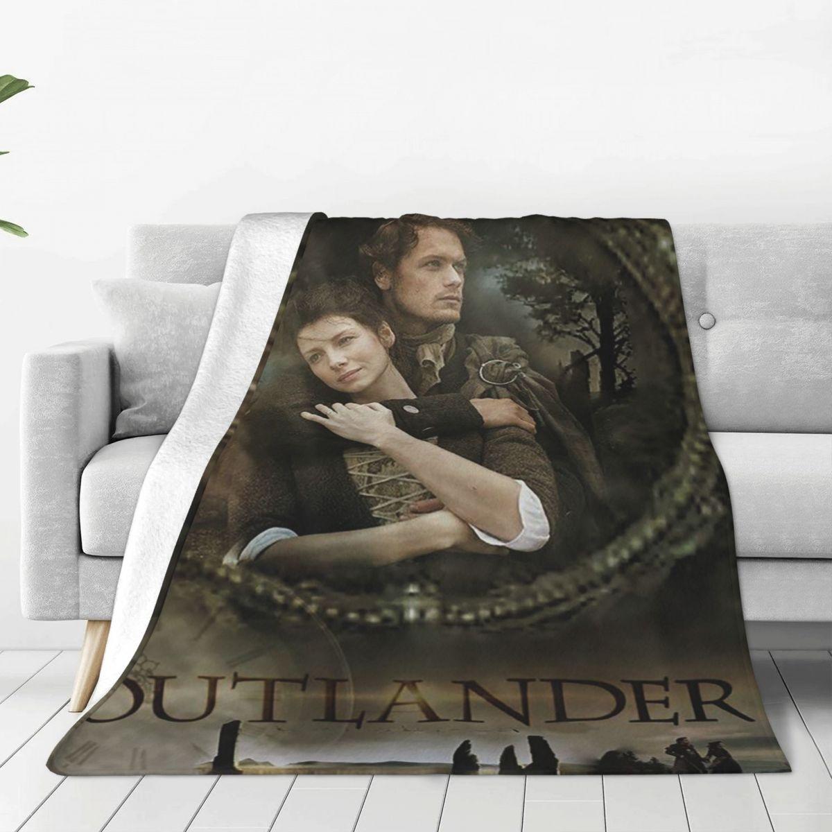 

Outlander Tv Show Romantic Multifunction Breathable Soft Flannel Throw Blanket for Sofa Outdoor Bedroom