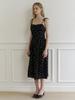 KINDABABY Bloom Flower Ribbon Dress - Black