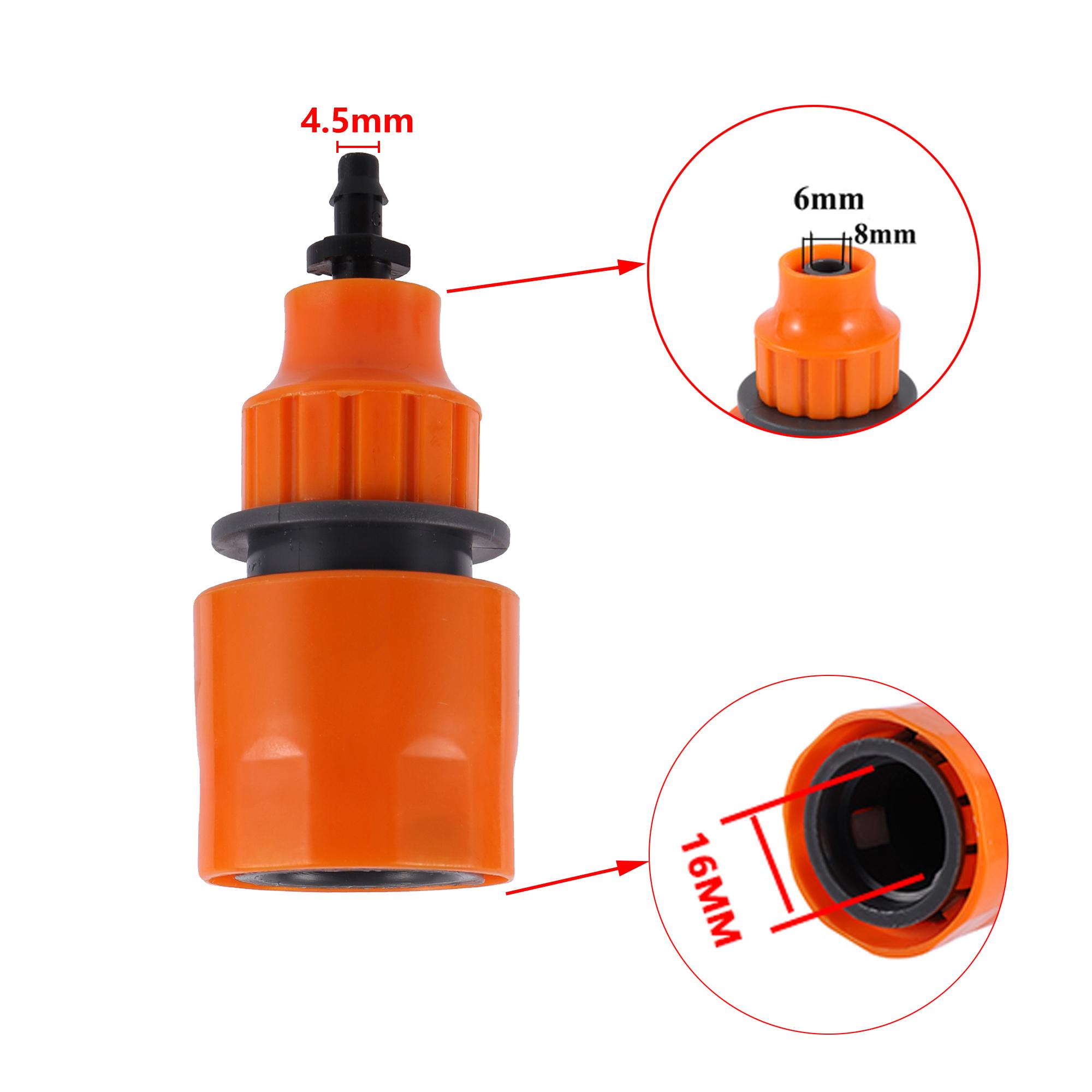Garden Hose Quick Connector Watering Hose Adapter 3/4,16MM ,1/2 inch Euro Threaded Water Pipe Repair Connection Kit