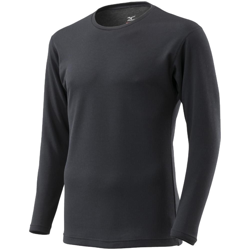 Breath Thermo a Innerwear for Crew Neck MS Size Underwear, Medium-weight Heat-generating Active, Long-sleeved Shirt, Black,