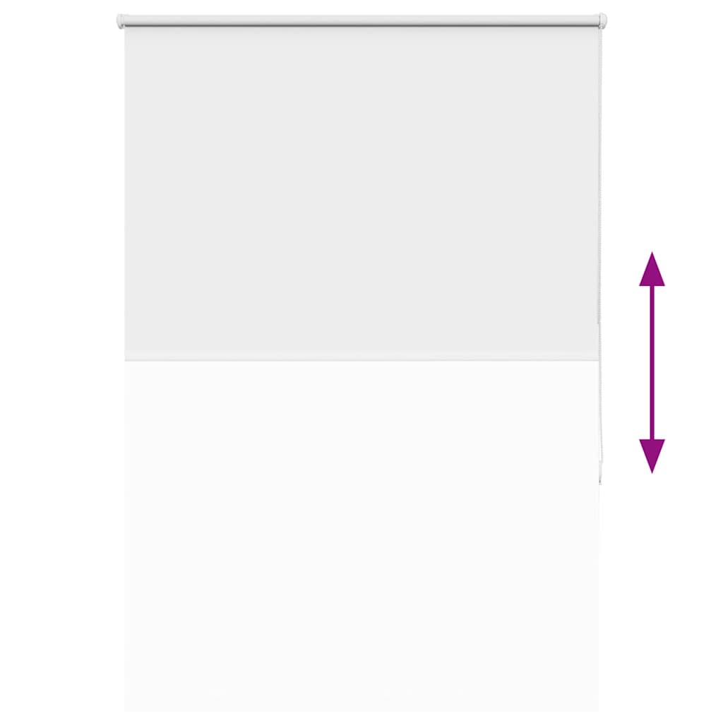 Blackout Roller Blind White 90x130 cm Fabric Width 85.7 cm Polyester