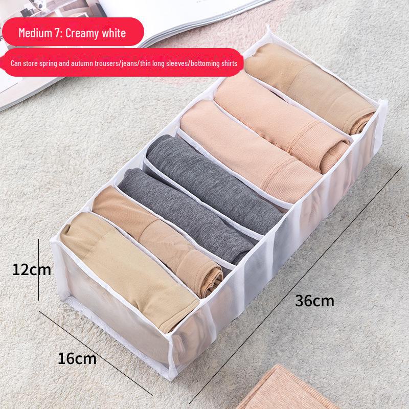 Transparent Mesh Wardrobe Organizer Box for Jeans and Clothes
