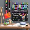 24/48/72 Colors Acrylic Paint Markers Soft Tip Double Nib Markers New Paint Pens  Art Supplies