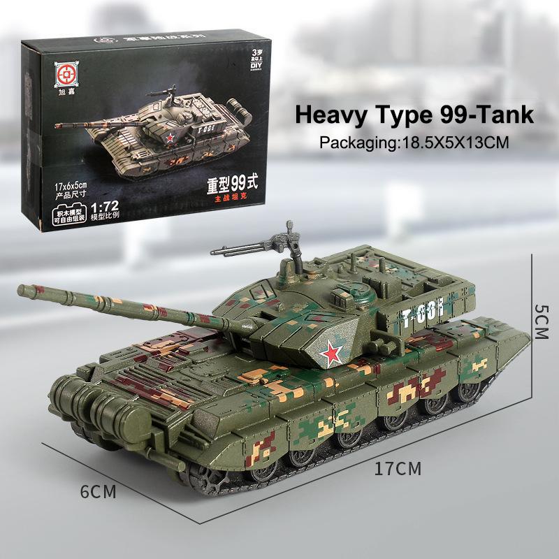 1 Set Diy Assembly Military Gift 1/72 Scale Merkava Main Battle Tank Plastic Model Kit For Christmas Creative Presents