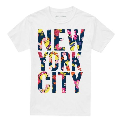 Teenage Mutant Ninja Turtles Unisex Adult New York City Faces T-Shirt