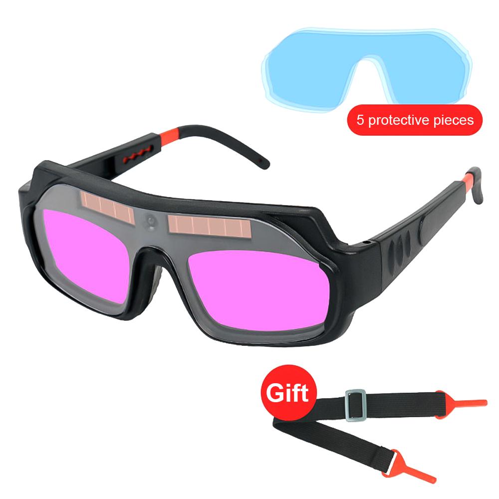[New] Automatic Dimming Electric Welding Glasses Welder Burning Goggles Eye Mask To Protect Eye Glasses Against Strong Light