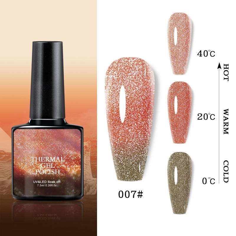 Color Changing Gel Polish Thermal Gel Polish Colour Changes With Temperature Nail Gel Polish 7.5ml