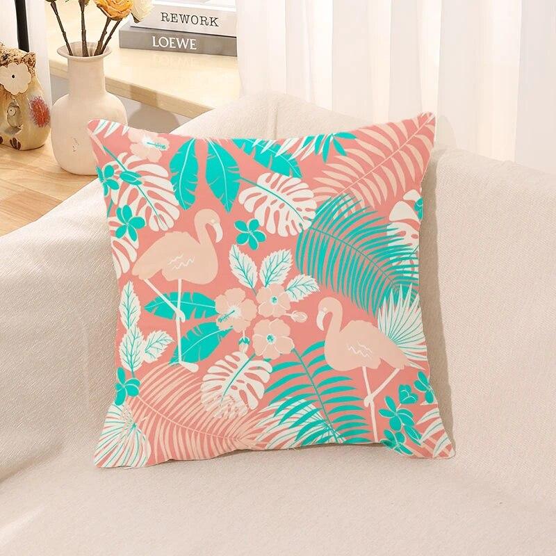Rosa Flamingo Kissenbezug Kissen für Sofa Quadratisch Auto Suite Zimmer Dekoration