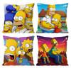 Simpsons La peliculaLos Cushion Cover Pattern Printed Pillowcase for Living Room Sofa Cushion Cover & Bedroom Decor