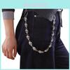 Hip Hop Skull Metal Belt Chain For Men Women Hip Hop Fashion Accessory