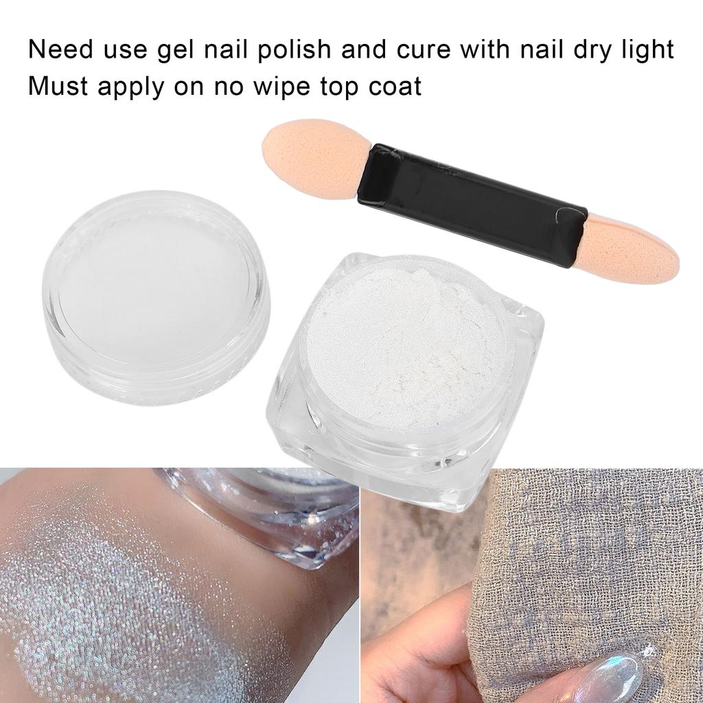 Chrom-Nagelpulver, glänzender Spiegeleffekt, Nagelpulver, Nagelkunst, DIY, Glitzerpulver, Dekorationen, 2 g