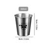 304 Stainless Steel Metal Cup Beer Cups Stackable Pint Cups Portable Drinkware Whisky Wine Glass Outdoor Pint Glasses