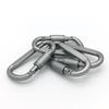 Metal D-Ring Carabiner Locking Buckle with Key Hook - Backpack Accessory and EDC Gear