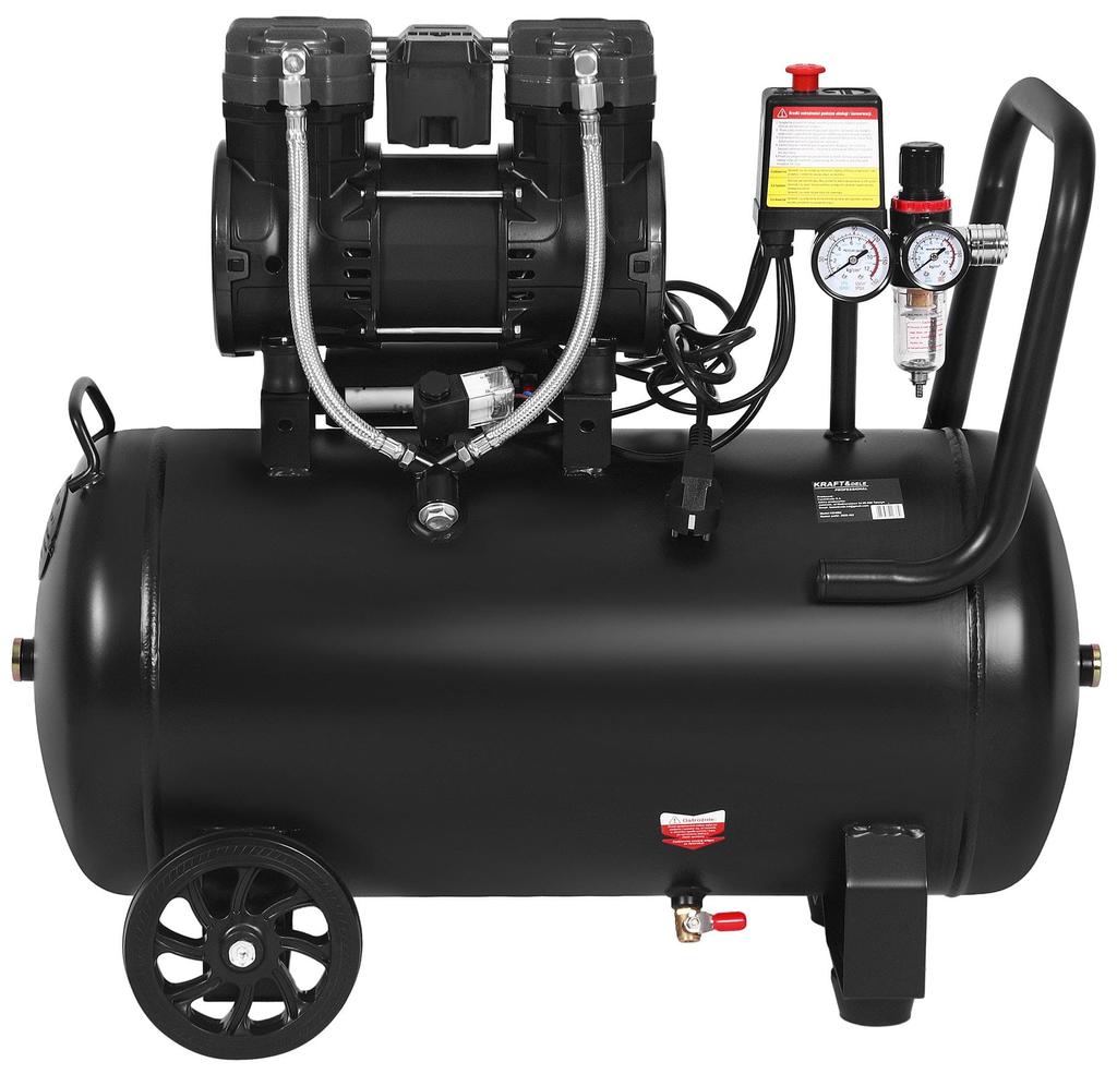 Kompresor Bezolejowy 50L 2500W | Kraft&Dele