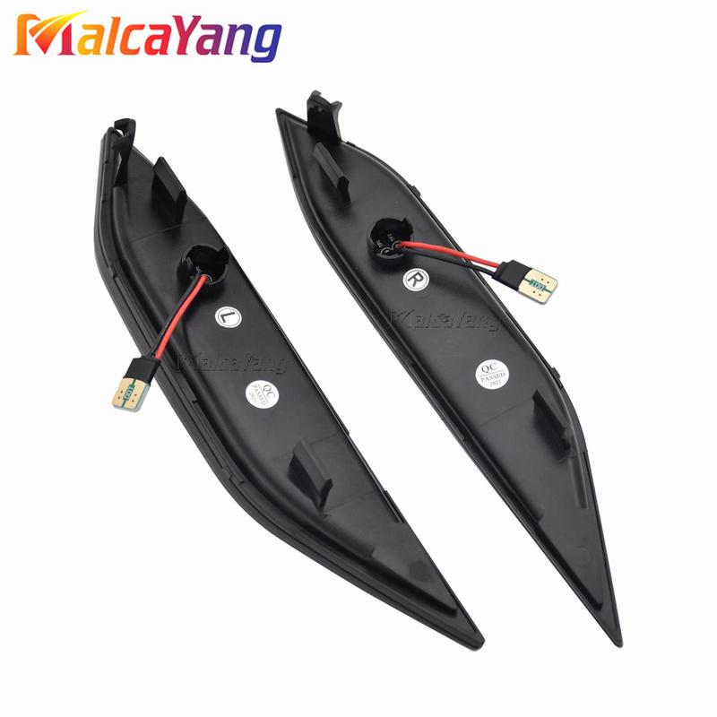 2Pieces LED Side Marker Indicator Light For Porsche Cayenne 958 92A 10-14 Repeater Flashing Car Turn Signal Dynamic Lamp Amber