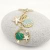 Creative Starfish Drip Oil Keychain Pendant for Girls