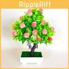Plant Simulation Peach Potted Decoration Home Living Room Desk Office Ornament
