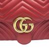 GUCCI GG Marmont cross body sling bag Cowhide Red Women 498100 Used