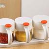 3-Piece Polka Dot Glass Seasoning Set