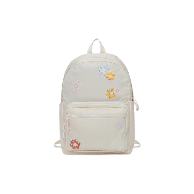 New Converse Polyester Backpack Unisex Milk White 10025826-A01