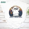 Moo I Mean Boo Funny Dairy Cow In Halloween Costume for Halloween Vintage T-Shirt, Boo Shirt, Cute Ghost Shirt, Ghost Halloween Shirt