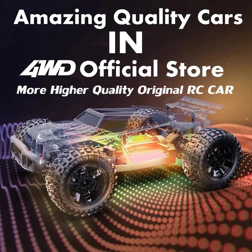 1:16 4WD Brushless RC Car 80KM/H High Speed, Off-Road 4x4 Drift Racing Truck for Adults & Kids
