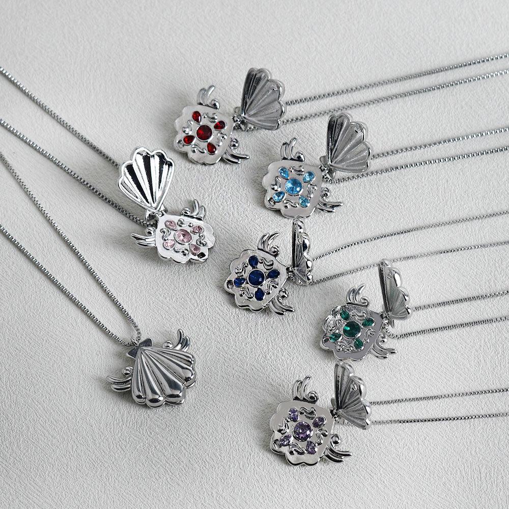 Anime Mermaid Melody Pichi Pichi Pitch Necklace Nanami Ruchia Lucia Hanon Hosho Cosplay Necklace Jewelry Shell Pendant Choker Accessories