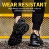 Rotating Button New Safety Shoes Men Anti-smash Anti-puncture Work Shoes Fashion Men Sport Shoes Security Protective Boots Men