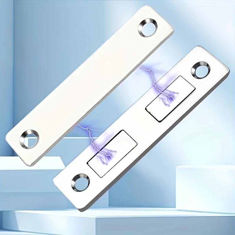 Ferromagnetic Door Adsorption Strips,No-Drilling Invisible Magnets for Sliding Wardrobe Doors, Strong Magnetic Patches for Home