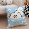 Warm Healing Iittle Fresh Cartoon Animal Cushion Cover Linen Pillow Case Soft Breathable Protective Couch Room Decoration