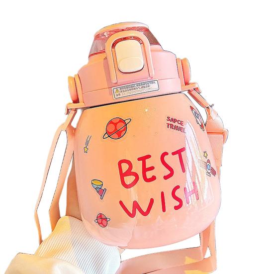 

Сохраняет тепло Нержавеющая сталь Полезный 1000 мл Милый Для путешествий на открытом воздухе Рыбалки Зимних видов спорта Изолированный тамблер 1000ML розовый