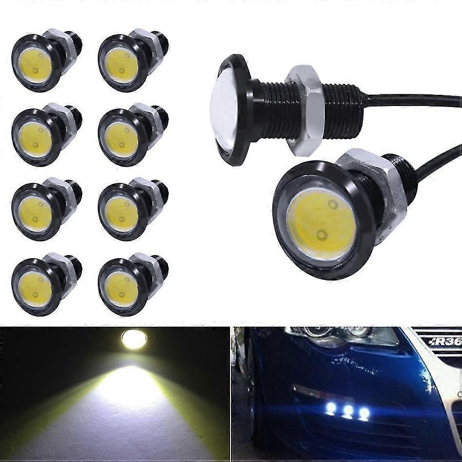 10pack Led Bulb Drl Light Waterproof Black Aluminum Shell Car Motorcycle Turn Signal Light Fog Tail Backup Reverse Light