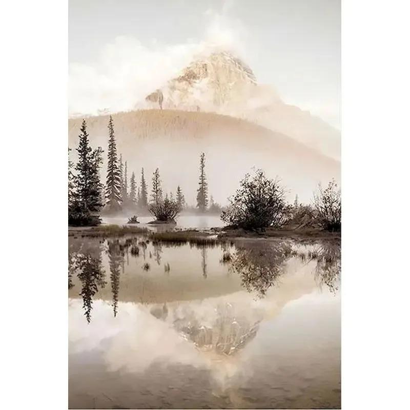 GATYZTORY Oil Picture By Numbers Nature Landscape Drawing Canvas Wall Art Oil  By Numbers Home Decor Gift