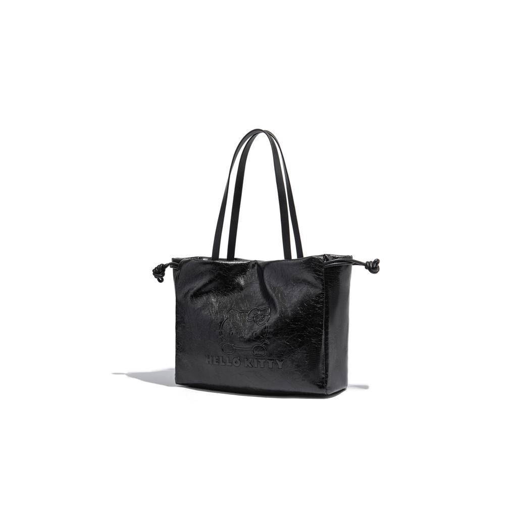 Ny Sanrio Hello Kitty PU Tote Bag, Shoppingveske, Skulderveske Dame Khaki/Svart/Mørk Kaffe SHHF41448